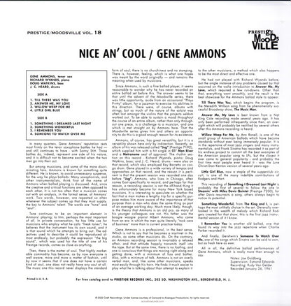 Gene Ammons : Nice An' Cool (LP, Album, Ltd, RE, RP, 180)
