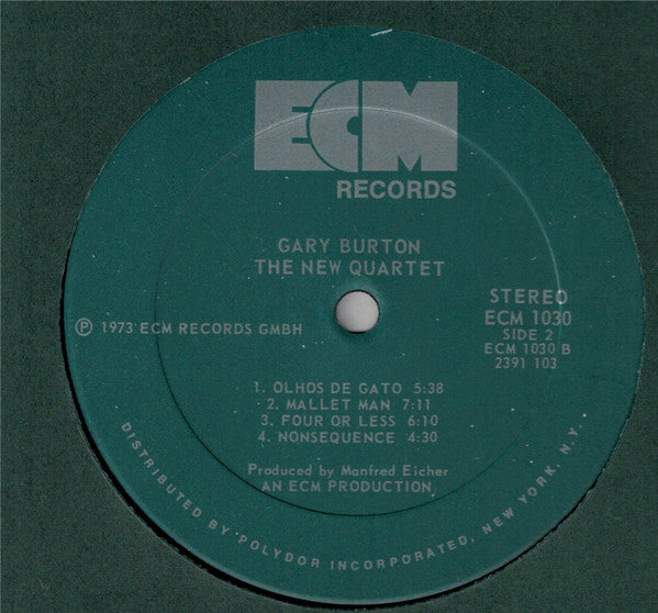 Gary Burton : The New Quartet (LP, Album, Pol)