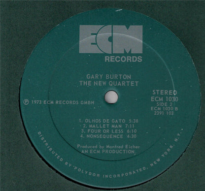 Gary Burton : The New Quartet (LP, Album, Pol)