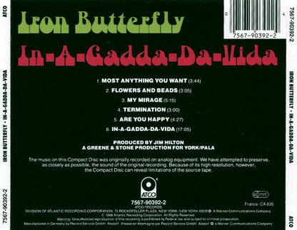 Iron Butterfly : In-A-Gadda-Da-Vida (CD, Album, RE)