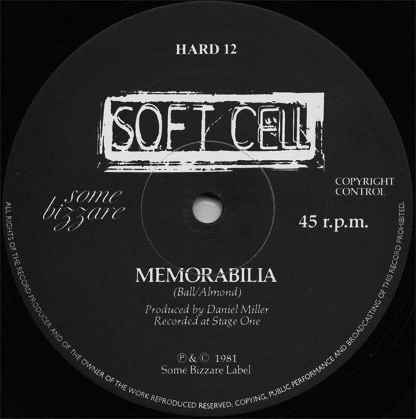 Soft Cell : Memorabilia (12", Single)