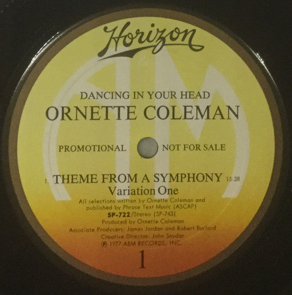 Ornette Coleman : Dancing In Your Head (LP, Album, Promo, Ter)