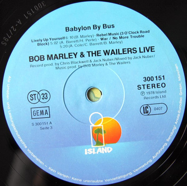 Bob Marley & The Wailers : Babylon By Bus (2xLP, Album, RE)