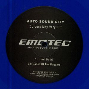 Auto Sound City : Colours May Vary EP (12", Blu)