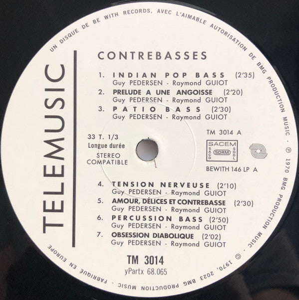 Guy Pedersen : Contrebasses (LP, RE)