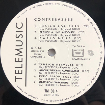 Guy Pedersen : Contrebasses (LP, RE)