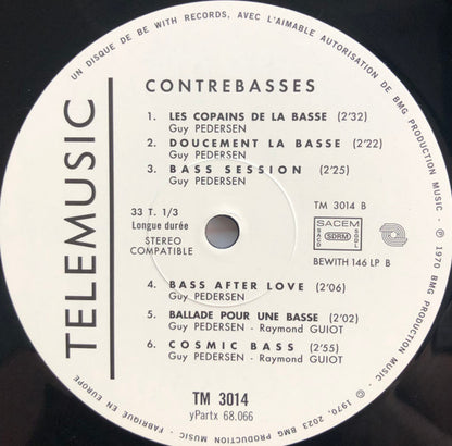 Guy Pedersen : Contrebasses (LP, RE)