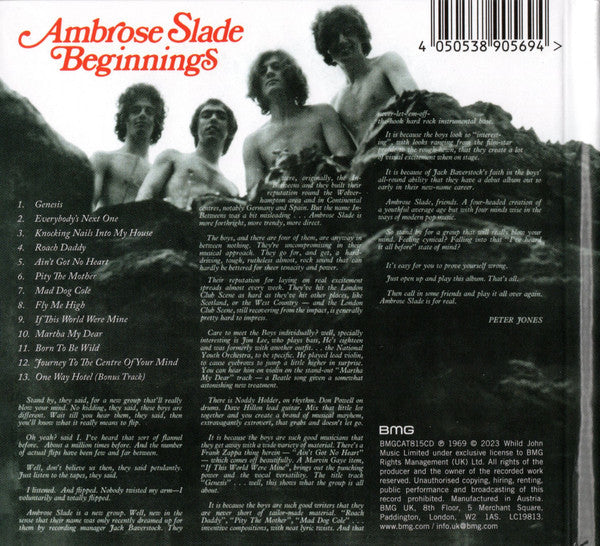 Ambrose Slade : Beginnings (CD, Album, RE, RM, Med)
