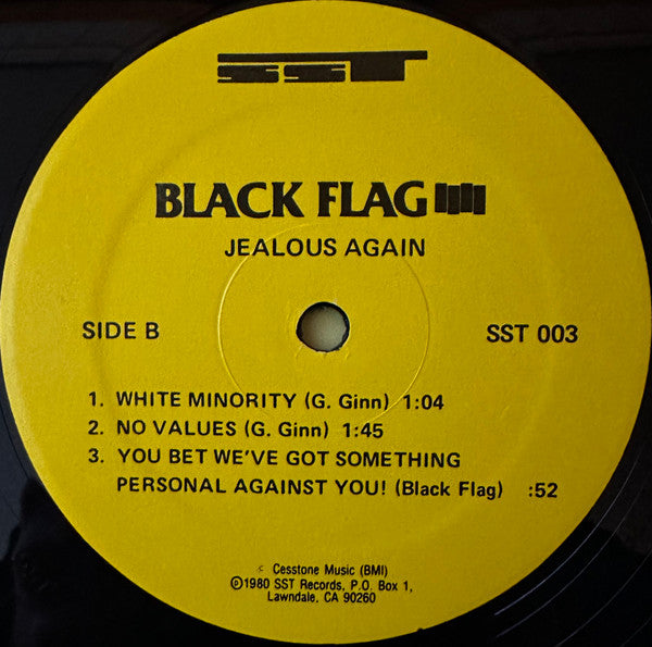 Black Flag : Jealous Again (12", EP, RE)