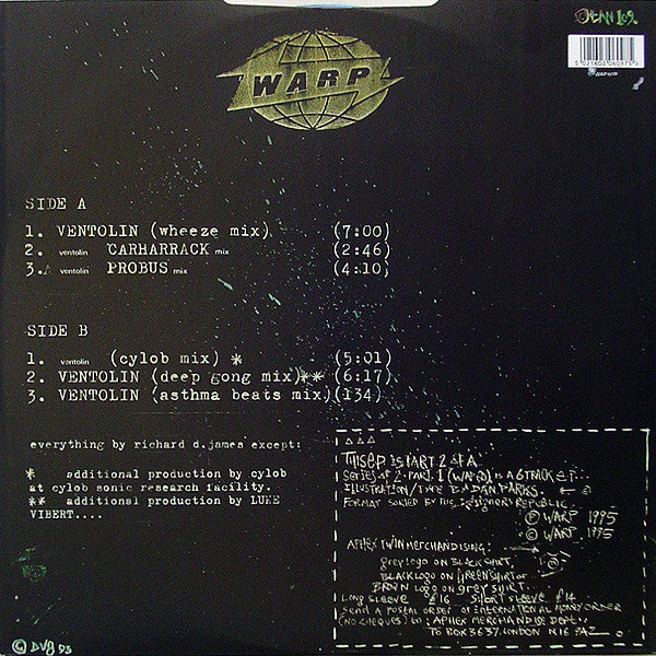 Aphex Twin : Ventolin E.P (The Remixes) (12", EP)