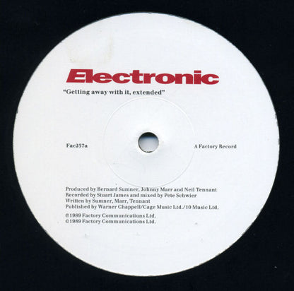 Electronic : Getting Away With It... (12", Single)