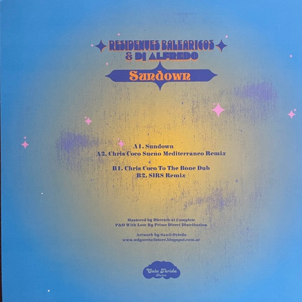 Residentes Balearicos & DJ Alfredo* : Sundown  (12")