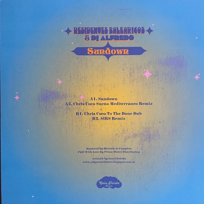 Residentes Balearicos & DJ Alfredo* : Sundown  (12")