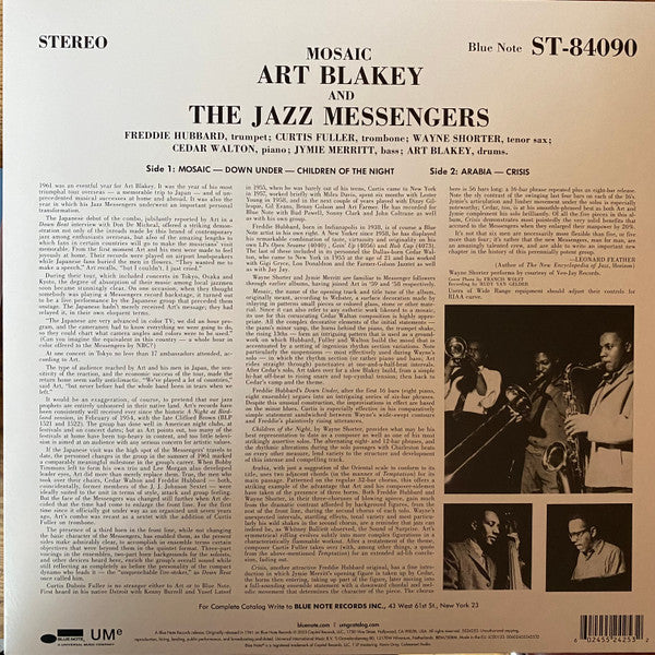 Art Blakey & The Jazz Messengers : Mosaic (LP, Album, RE, 180)