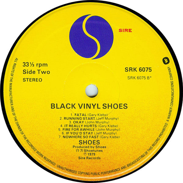 Shoes : Black Vinyl Shoes (LP, Album, RE)