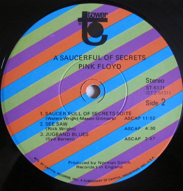 Pink Floyd : A Saucerful Of Secrets (LP, Album, RP, Win)