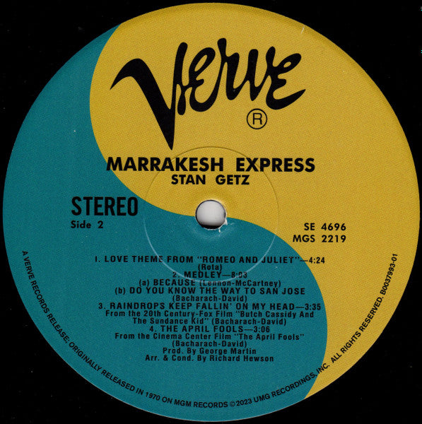 Stan Getz : Marrakesh Express (LP, Album, RE, 180)