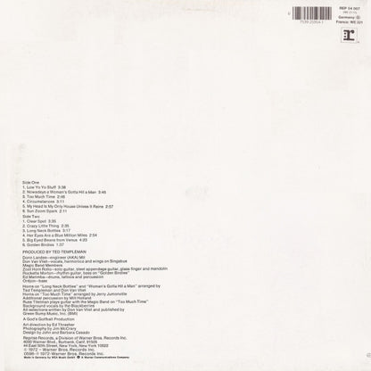 Captain Beefheart And The Magic Band : Clear Spot (LP, Album, RE)