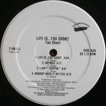 Too $hort* : Life Is...Too $hort (LP, Album)