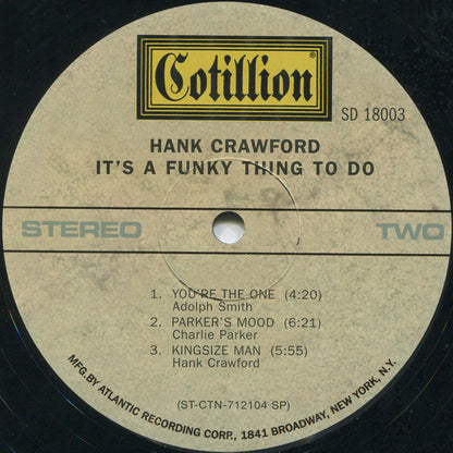 Hank Crawford : It's A Funky Thing To Do (LP, RE)