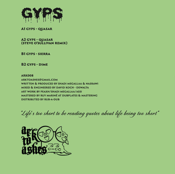 Gyps : Quasar Ep (12", EP)