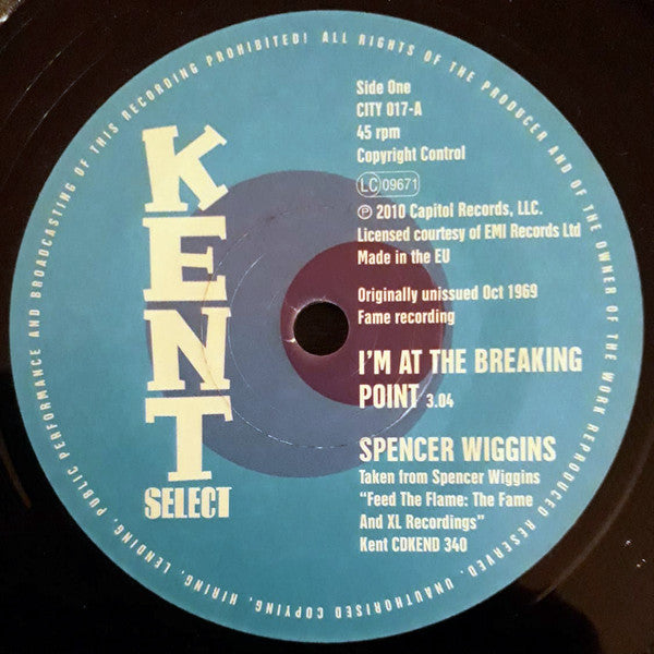 Spencer Wiggins : I'm At The Breaking Point / Make Me Yours (7")