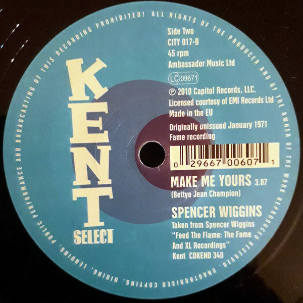 Spencer Wiggins : I'm At The Breaking Point / Make Me Yours (7")