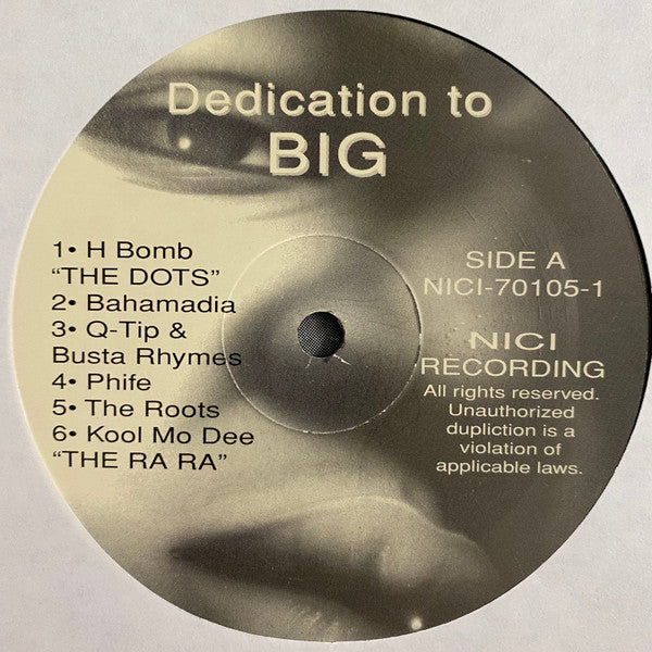 Various : Dedication To BIG (LP, Comp)