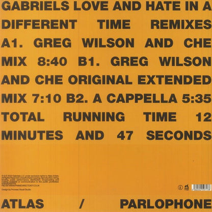 Gabriels (3) : Love And Hate In A Different Time Remixes (12")