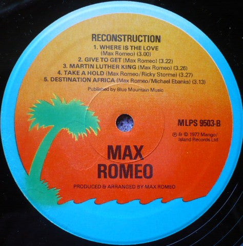 Max Romeo : Reconstruction (LP, Album)