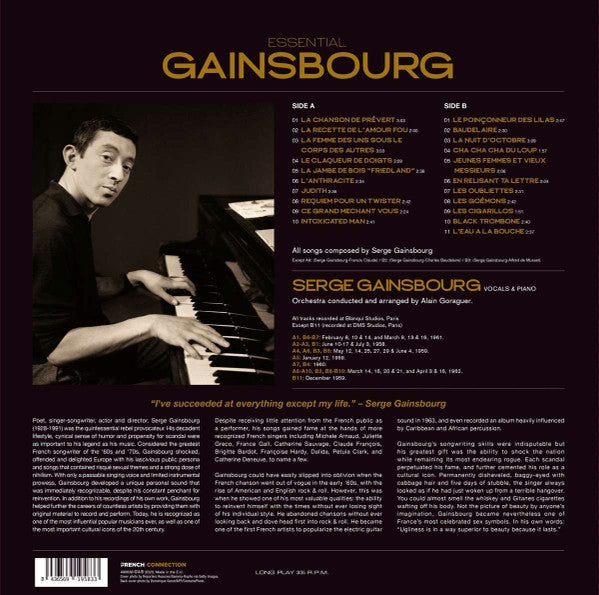 Serge Gainsbourg : Essential Gainsbourg (LP, Comp, 180)