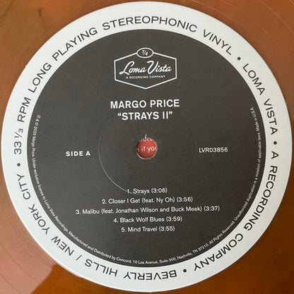 Margo Price : Strays II (LP, Album, Ltd, Tig)