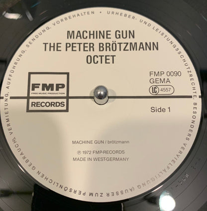 The Peter Brötzmann Octet* : Machine Gun (LP, Album, RE)