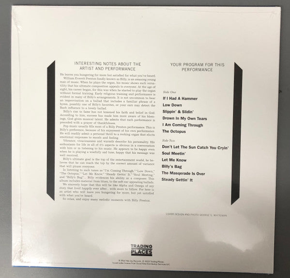 Billy Preston : The Most Exciting Organ Ever (LP, Album, Bla)