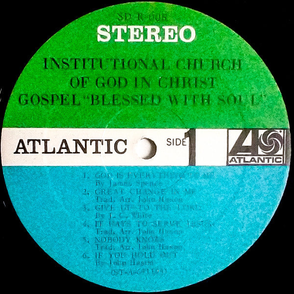 Institutional Church Of God In Christ* : Gospel "Blessed With Soul" (LP, Album)