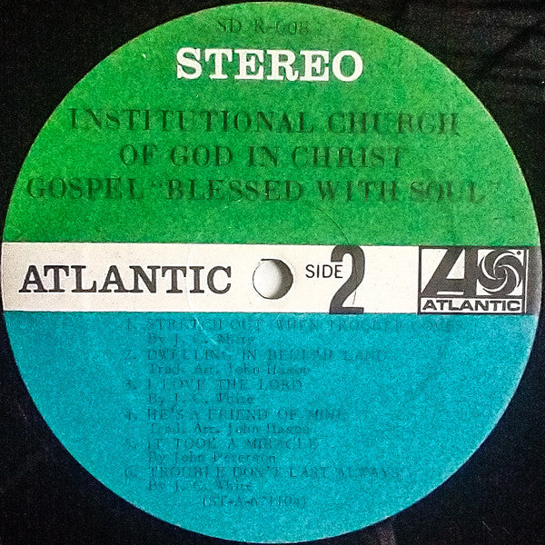 Institutional Church Of God In Christ* : Gospel "Blessed With Soul" (LP, Album)