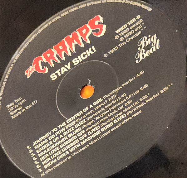 The Cramps : Stay Sick! (LP, Album, RE)