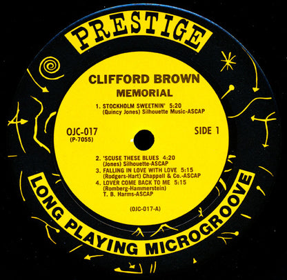 Clifford Brown : Memorial (LP, Comp, Mono, RE, RM, Ter)