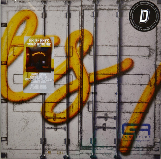 Gruff Rhys : Sadness Sets Me Free (LP, Album, Hon + 7", Single, Etch, Etc + Ltd, Num)
