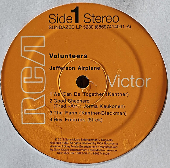 Jefferson Airplane : Volunteers (LP, Album, RE, RP, Gat)