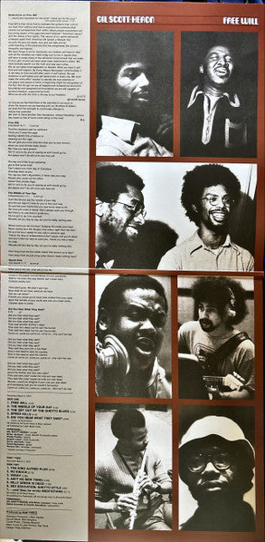 Gil Scott-Heron : Free Will LP, Album, RE, RM (NM or M- / VG+)