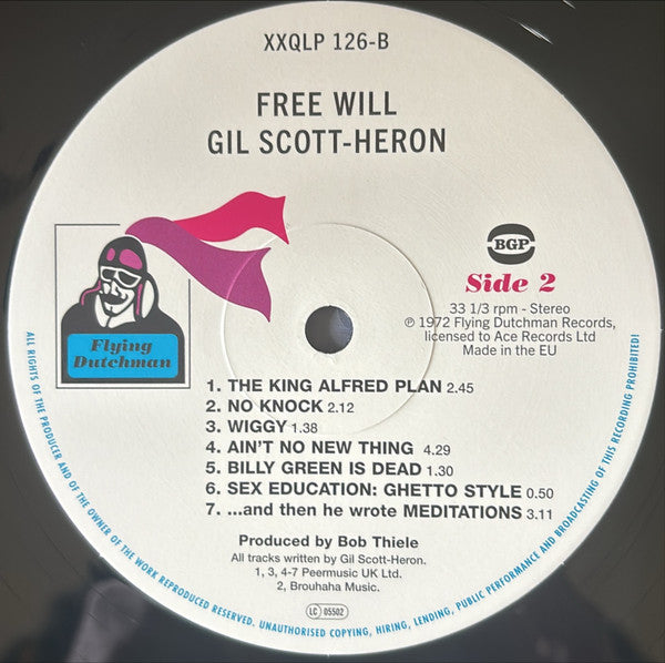 Gil Scott-Heron : Free Will (LP, Album, RE, RM)