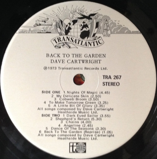 Dave Cartwright : Back To The Garden (LP, Album)