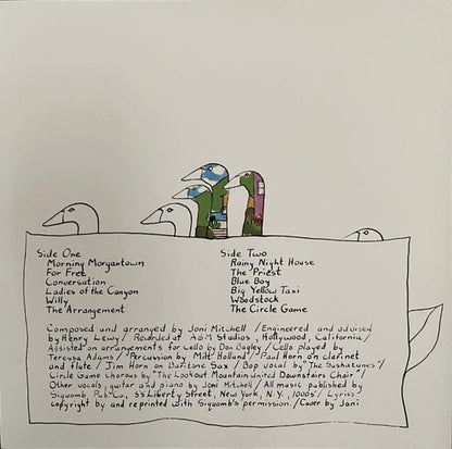 Joni Mitchell : Ladies Of The Canyon (LP, Album, RE, RM, 180)