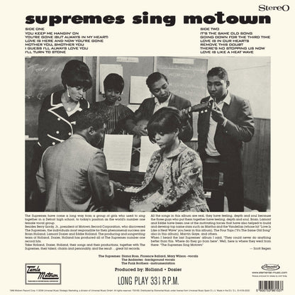 The Supremes : The Supremes Sing Motown (LP, Album, RE, MPO)