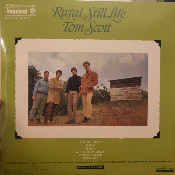 Tom Scott : Rural Still Life (LP, Album, Ltd, RE, 180)