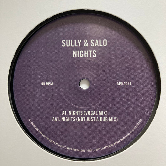 Sully (5) & Salo* : Nights (12")