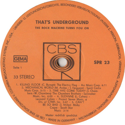 Various : That's Underground (LP, Comp, Vio)