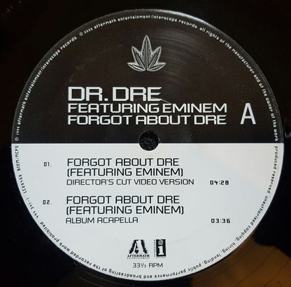 Dr. Dre Featuring Eminem : Forgot About Dre (12", Single)