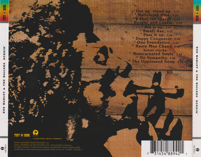 The Wailers : Burnin' (CD, Album, RE, RM, RP)